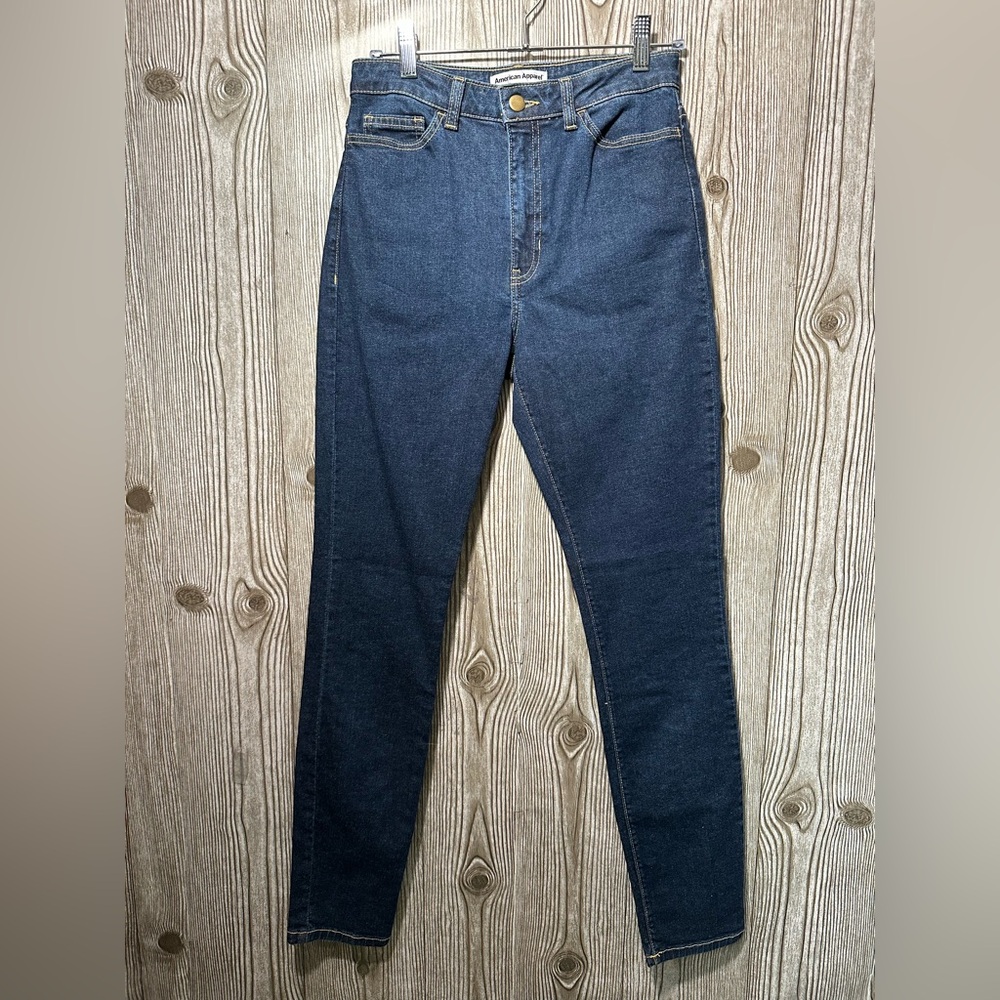 American Apparel Dark Wash High Rise Skinny Sz 29